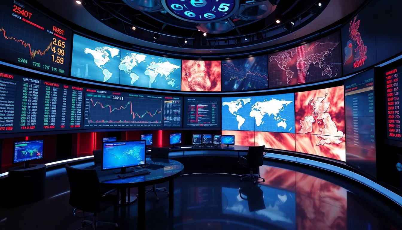Up-to-date UK Investment News coverage showing global stock charts and financial analysis for
